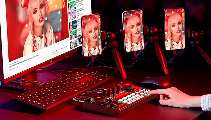 Maono AU-AM200 S1 — цифровая студия для интернет-вещания и подкастинга.